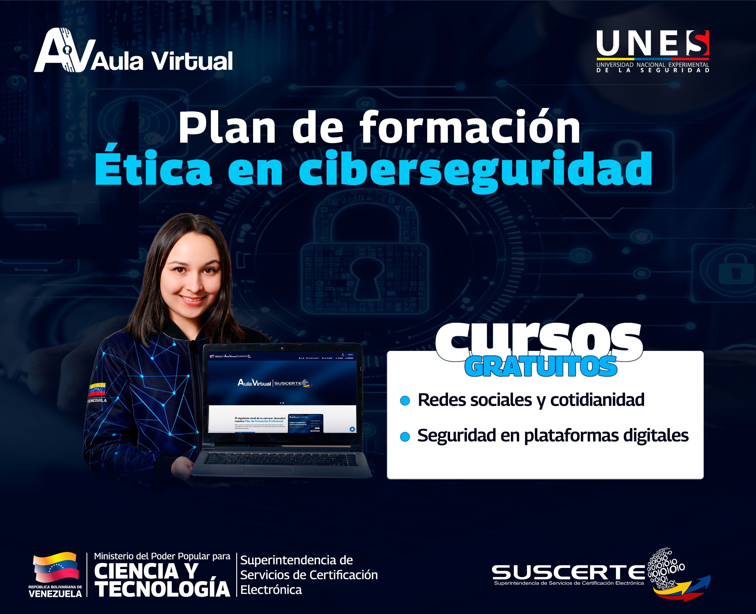 Suscerte y la UNES fortalecen la formación en ciberseguridad mediante convenio interinstitucional
